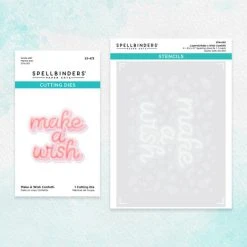 Spellbinders - Make A Wish Confetti Stencil And Die Bundle