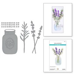 Spellbinders - Mason Jar And Lavender Etched Dies