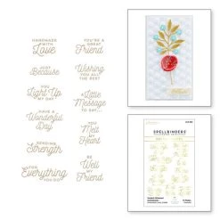 Spellbinders - Sealed Glimmer Sentiments Glimmer Hot Foil Plate