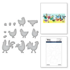 Spellbinders Spring Chicken Etched Dies