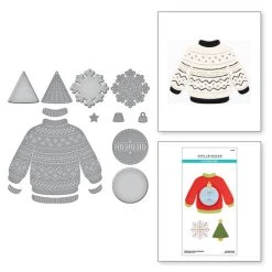 Spellbinders - Stitched Christmas Sweater Etched Dies