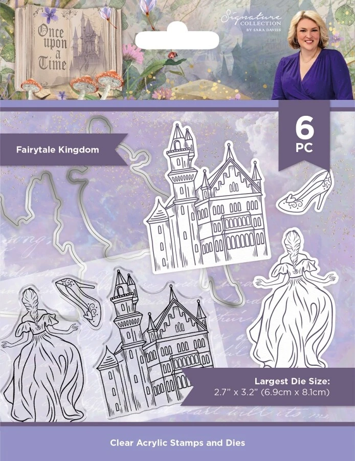 Crafters Companion Sara Signature - Once Upon A Time - Clearstamp/Snijmal - Fairytale Kingdom 1 Crafters Companion Sara Signature - Once Upon A Time - Clearstamp/Snijmal - Fairytale Kingdom